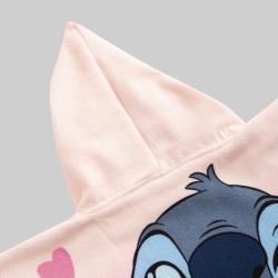 PONCHO LICENCIA LILO Y STITCH ROSA