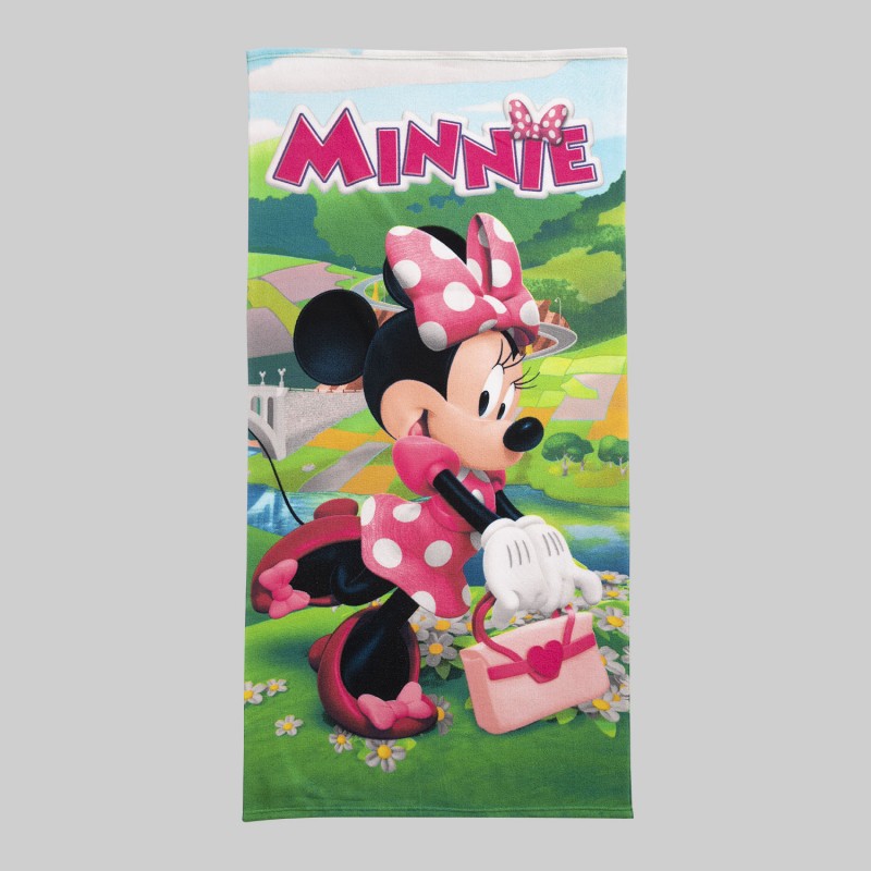 TOALLA MICROFIBRA LICENCIA MINNIE GARDEN 070X140 cm