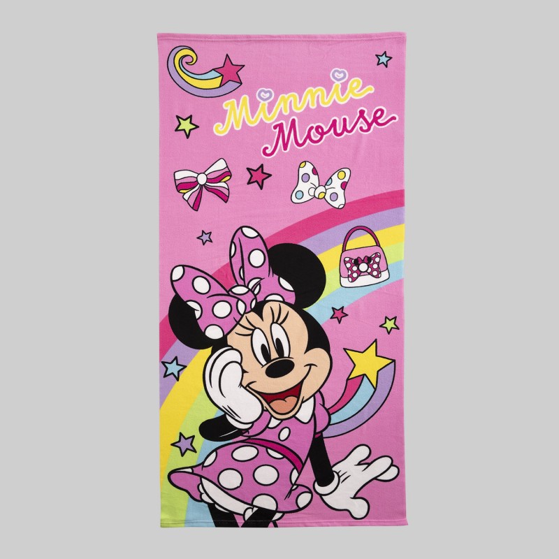 TOALLA MICROFIBRA LICENCIA MINNIE RAINBOW 070X140 cm